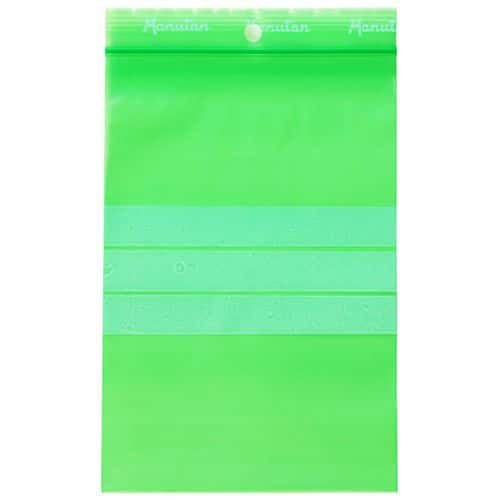 Saquetas zip recicladas – verde 100 µm - Manutan Expert