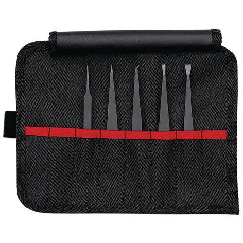 Conjunto de 5 pinças em plástico ESD – Knipex