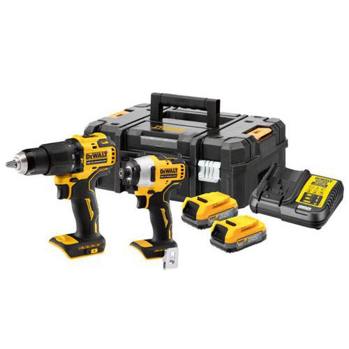 Kit de 2 ferramentas XR de 18 V 1,7 Ah POWERSTACK – DEWALT