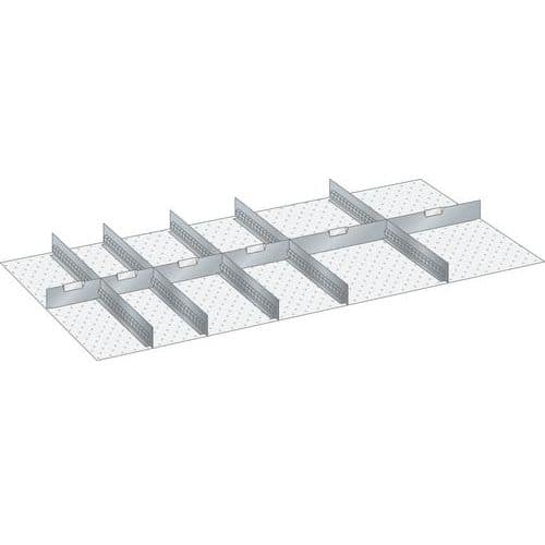 Kit de material para subdivisão 78x36E (LxPxA) 1326x612x100 mm – Lista