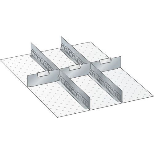 Kit de material para subdivisão 27x36E (LxPxA) 459x612x75 mm – Lista