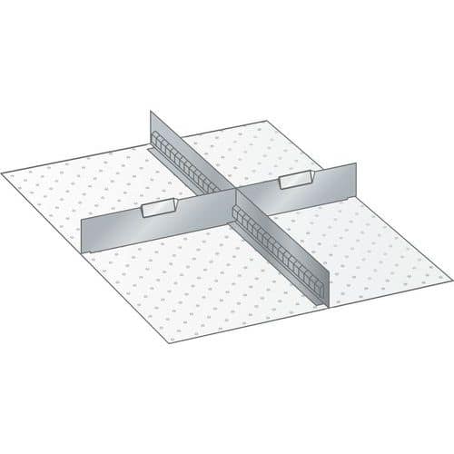 Kit de material para subdivisão 27x36E (LxPxA) 459x612x100 mm – Lista