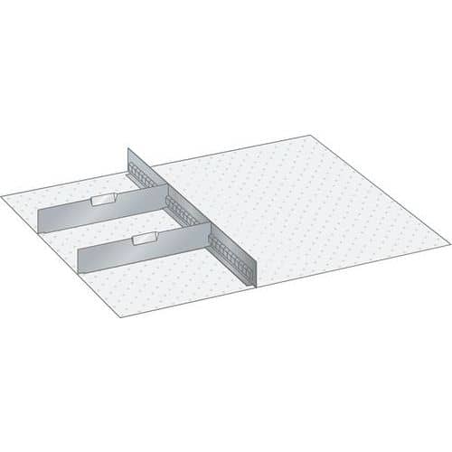 Equipamento de subdivisão 36x36E (LxPxA) 612x612x100mm-Lista