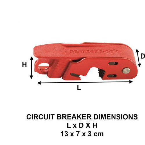 Bloqueio de disjuntor n.º 493 - Master Lock