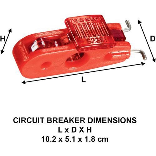 Bloqueio de disjuntor n.º 2391 - Master Lock