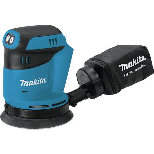 Lixadora excêntrica de 18 V Ø 125 mm sem bateria – Makita