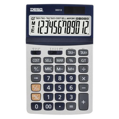 Calculadora de secretária 30312 – visor de 12 dígitos XLarge – Desq