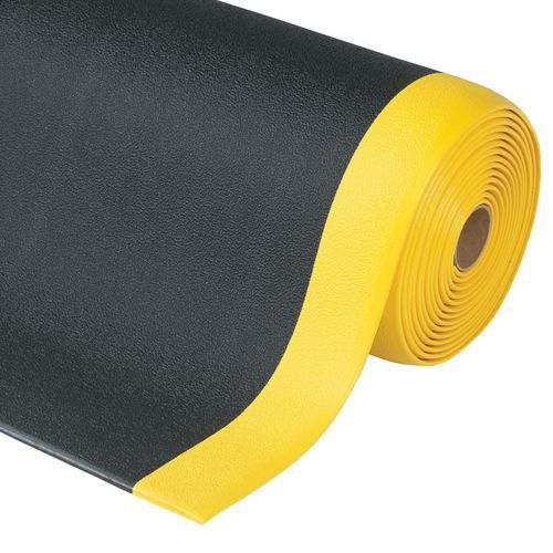 Tapete antifadiga em espuma Sof-Tred™ preto/amarelo Notrax