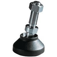 Pé regulável inox - Ø 60 mm - 1200 kg - Latão